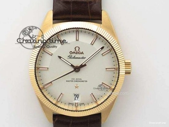 0419 De Ville YG MKF 1:1 Best Edition Silver Dial Diamonds Markers on Black Leather Strap MIYOTA 9015 V Flexible 8046